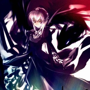 Rating: Safe Score: 0 Tags: 1girl bangs black_wings closed_mouth cross_print dress feathered_wings flower frills hairband image long_sleeves looking_at_viewer puffy_sleeves red_eyes rose solo suigintou wide_sleeves wings User: admin