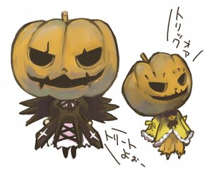 Rating: Safe Score: 0 Tags: 2girls artist_request candy halloween halloween_costume hat image jack-o'-lantern kanaria lowres multiple_girls pair pumpkin rozen_maiden simple_background standing striped suigintou white_background User: admin