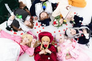 Rating: Safe Score: 0 Tags: 4boys 6+girls blonde_hair blue_eyes bow brown_hair closed_eyes dress eyepatch flower hat heart long_hair multiple_boys multiple_cosplay multiple_girls short_hair silver_hair tagme top_hat User: admin