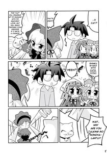 Rating: Safe Score: 0 Tags: 1boy 4koma chibi comic doujinshi doujinshi_#109 emphasis_lines eyebrows_visible_through_hair glasses greyscale hat image monochrome multiple multiple_girls open_mouth smile User: admin
