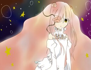 Rating: Safe Score: 0 Tags: 1girl crescent_moon flower green_eyes hair_flower hair_ornament hand_on_own_chest image kirakishou long_hair long_sleeves moon pink_hair planet rose solo star_(sky) star_(symbol) starfish starry_background User: admin