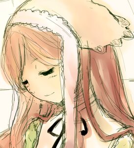 Rating: Safe Score: 0 Tags: 1boy 1girl closed_eyes happy image sketch smile solo suiseiseki User: admin