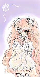 Rating: Safe Score: 0 Tags: 1girl bird dress flower hair_flower image kirakishou long_hair pink_hair plant solo thighhighs very_long_hair vines zettai_ryouiki User: admin