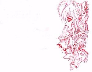 Rating: Safe Score: 0 Tags: 1girl animal_ears bow cat_ears hair_bow hakurei_reimu image long_hair monochrome profile shinku solo User: admin