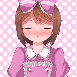 Rating: Safe Score: 0 Tags: 1girl blush bow brown_hair circle closed_eyes color_guide frills hair_bow halftone halftone_background image mushroom pajamas pink_bow polka_dot polka_dot_background polka_dot_bikini polka_dot_bow polka_dot_bra polka_dot_dress polka_dot_legwear polka_dot_panties polka_dot_ribbon polka_dot_skirt polka_dot_swimsuit short_hair solo souseiseki unmoving_pattern upper_body User: admin