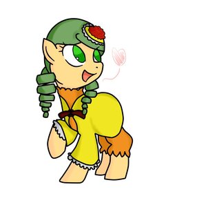 Rating: Safe Score: 0 Tags: 1girl full_body green_eyes green_hair image kanaria no_humans open_mouth solo white_background User: admin