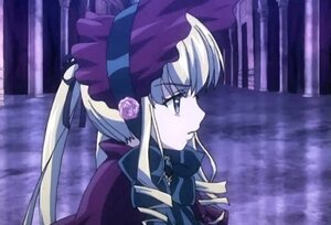 Rating: Safe Score: 0 Tags: 1girl blonde_hair blue_eyes bonnet building dress hat image long_hair long_sleeves looking_afar looking_away profile shinku solo upper_body User: admin