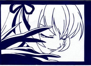 Rating: Safe Score: 0 Tags: 1girl black_border border face image letterboxed monochrome short_hair solo suigintou traditional_media white_background User: admin
