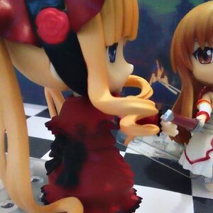 Rating: Safe Score: 0 Tags: 2girls argyle argyle_background blonde_hair blurry brown_hair checkered checkered_background checkered_floor chess_piece depth_of_field doll long_sleeves multiple_girls orange_hair perspective photo reflection shinku solo tile_floor tile_wall tiles User: admin