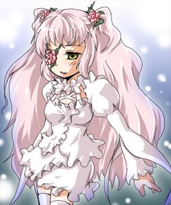 Rating: Safe Score: 0 Tags: 1girl dress eyepatch flower frills hair_flower hair_ornament image kirakishou long_hair long_sleeves pink_hair rose skirt solo thighhighs very_long_hair white_dress yellow_eyes zettai_ryouiki User: admin