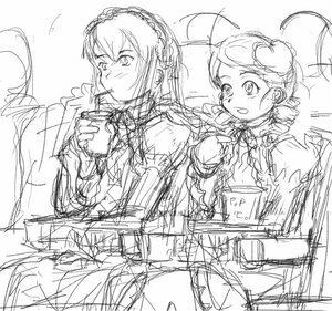 Rating: Safe Score: 0 Tags: 2girls bun_cover chun-li double_bun drinking_straw eating food greyscale image kanaria monochrome multiple_girls pair sketch suigintou twin_braids User: admin