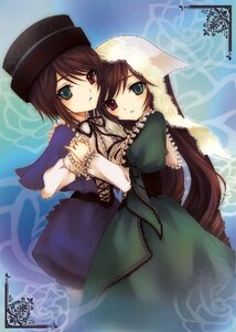 Rating: Safe Score: 0 Tags: 2girls brown_hair dress green_dress green_eyes hat head_scarf heterochromia holding_hands image interlocked_fingers long_hair long_sleeves looking_at_viewer mizunomoto multiple_girls pair pantyhose red_eyes rozen_maiden short_hair siblings sisters souseiseki suiseiseki twins very_long_hair User: admin