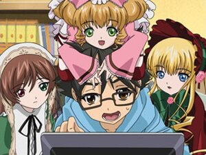 Rating: Safe Score: 0 Tags: 4girls :d blonde_hair blue_eyes blush bonnet brown_hair computer dress drill_hair glasses green_dress green_eyes head_scarf heterochromia hina_ichigo image laptop long_hair long_sleeves looking_at_viewer multiple multiple_girls open_mouth pink_bow red_eyes shinku siblings sisters souseiseki suiseiseki tagme twins twintails User: admin