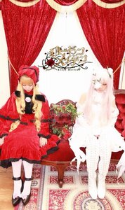 Rating: Safe Score: 0 Tags: 1girl blonde_hair curtains dress flower long_hair multiple_cosplay rose shinku sitting solo tagme umbrella User: admin