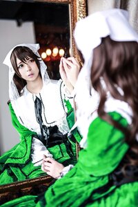 Rating: Safe Score: 0 Tags: 1girl 3d blurry blurry_background blurry_foreground brown_hair depth_of_field dress lips long_hair looking_at_viewer multiple_cosplay necktie photo solo suiseiseki tagme User: admin