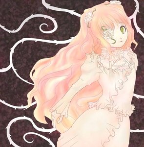 Rating: Safe Score: 0 Tags: 1girl dress expressionless flower frills gradient_hair green_eyes hair_flower hair_ornament image kirakishou long_hair long_sleeves multicolored_hair pink_hair rose solo thorns very_long_hair vines white_flower User: admin