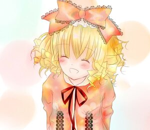 Rating: Safe Score: 0 Tags: 1girl :d ^_^ blonde_hair blush bow closed_eyes hair_bow hina_ichigo hinaichigo image long_sleeves open_mouth ribbon short_hair smile solo User: admin