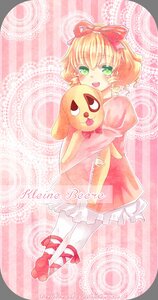Rating: Safe Score: 0 Tags: 1girl blonde_hair bow dress frills green_eyes hair_ribbon hina_ichigo hinaichigo image open_mouth pantyhose pink_dress red_footwear ribbon short_hair smile solo stuffed_animal white_legwear User: admin