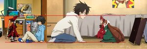 Rating: Safe Score: 0 Tags: black_hair glasses image kotatsu multiple_boys pair sakurada_jun shinku sitting suiseiseki User: admin