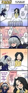 Rating: Safe Score: 0 Tags: black_hair blush comic hairband image kakizaki_megu long_hair multiple_girls silver_hair solo suigintou wings User: admin