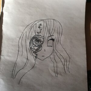Rating: Safe Score: 0 Tags: 1girl flower greyscale image kirakishou long_hair monochrome photo rose solo traditional_media User: admin