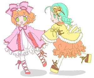 Rating: Safe Score: 0 Tags: 2girls :d bloomers bow cross-laced_footwear dress frills green_eyes hair_bow hina_ichigo hinaichigo image kanaria long_sleeves multiple_girls open_mouth orange_hair pair pink_bow short_hair sleeves_past_wrists smile underwear wide_sleeves User: admin