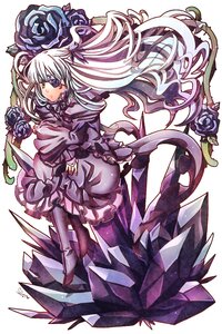 Rating: Safe Score: 0 Tags: 1girl barasuishou blue_flower blue_rose dress eyepatch flower frills image long_hair pantyhose purple_flower purple_rose rose solo thorns vines yellow_eyes User: admin
