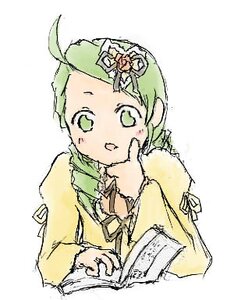 Rating: Safe Score: 0 Tags: 1girl ahoge blush flower green_eyes green_hair image kanaria long_sleeves open_mouth rose simple_background solo upper_body white_background User: admin