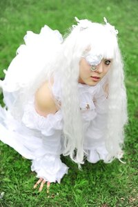 Rating: Safe Score: 0 Tags: 1girl day dress grass kirakishou lips long_hair looking_at_viewer outdoors solo white_dress white_hair User: admin