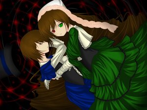 Rating: Safe Score: 0 Tags: 2girls auto_tagged blue_dress brown_hair closed_eyes dress frills green_dress green_eyes head_scarf heterochromia hug image long_sleeves looking_at_viewer multiple_girls pair red_eyes siblings sisters souseiseki suiseiseki twins User: admin