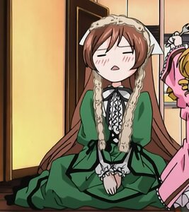 Rating: Safe Score: 0 Tags: 2girls blush brown_hair closed_eyes dress green_dress image long_hair long_sleeves multiple_girls sitting sleeping_upright solo suiseiseki very_long_hair User: admin