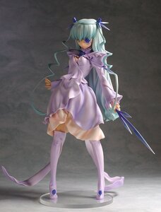 Rating: Safe Score: 0 Tags: 1girl bangs barasuishou boots doll dress full_body holding long_hair long_sleeves purple_eyes ribbon solo standing thigh_boots User: admin