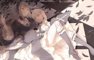 Rating: Safe Score: 0 Tags: 1girl black_dress boots breasts cleavage commentary_request doll_head doll_joints dress feathers flower frills gothic_lolita hairband high_heels image joints juliet_sleeves knee_boots layered_dress lolita_fashion lolita_hairband long_hair long_sleeves looking_at_viewer lying medium_breasts nine_(liuyuhao1992) on_back photoshop_(medium) puffy_sleeves red_eyes rose rozen_maiden silver_hair solo suigintou tile_floor tiles very_long_hair white_dress User: admin