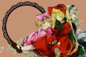 Rating: Safe Score: 0 Tags: 3girls blonde_hair bonnet bow closed_eyes dress hina_ichigo image long_hair long_sleeves multiple multiple_girls pink_bow red_dress red_eyes rose shinku short_hair silver_hair sleeping suigintou tagme User: admin