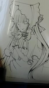 Rating: Safe Score: 0 Tags: 1girl bangs dress gloves greyscale image long_hair looking_at_viewer monochrome one_eye_closed shinku smile solo umbrella veil very_long_hair User: admin