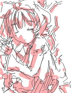 Rating: Safe Score: 0 Tags: 1girl blush bow closed_eyes hair_bow hinaichigo image long_sleeves monochrome necktie oekaki sketch solo User: admin