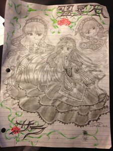 Rating: Safe Score: 0 Tags: 1girl dress flower frills hairband image long_hair long_sleeves looking_at_viewer monochrome multiple plant rose solo suigintou suiseiseki tagme thorns traditional_media very_long_hair vines User: admin