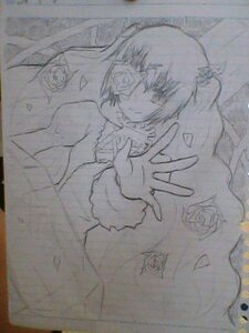 Rating: Safe Score: 0 Tags: 1girl eyepatch fur_trim hands hatsune_miku image kirakishou long_hair long_sleeves looking_at_viewer monochrome photo sketch smile solo traditional_media User: admin