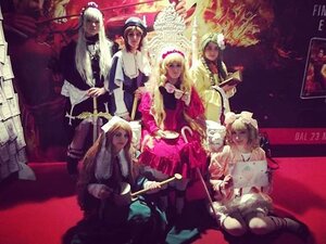 Rating: Safe Score: 0 Tags: blonde_hair dress hat long_hair maid multiple_boys multiple_cosplay multiple_girls tagme User: admin