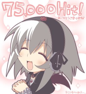 Rating: Safe Score: 0 Tags: 1girl :d black_dress blush chibi closed_eyes dress flower gothic_lolita hairband hands_clasped image lolita_fashion long_sleeves open_mouth own_hands_together rikumaru rose rozen_maiden silver_hair smile solo sparkle striped suigintou wings User: admin