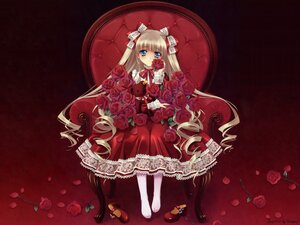 Rating: Safe Score: 0 Tags: 1girl blonde_hair blue_eyes dress flower image lolita_fashion long_hair mary_janes pantyhose petals pink_flower pink_rose red_dress red_flower red_rose red_theme rose rose_petals shinku shoes solo thorns very_long_hair vines white_legwear User: admin
