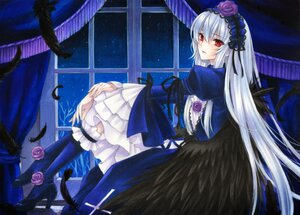 Rating: Safe Score: 0 Tags: 1girl black_wings blue_flower blue_rose dress feathered_wings feathers flower frills hairband image long_hair long_sleeves looking_at_viewer night pink_flower pink_rose purple_flower purple_rose red_eyes red_flower red_rose rose silver_hair sitting sky solo star_(sky) starry_sky suigintou window wings User: admin