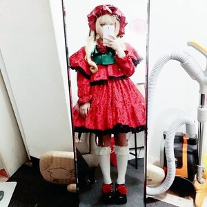 Rating: Safe Score: 0 Tags: 1girl dress food fruit long_sleeves photo red_dress red_footwear reflection shinku solo standing User: admin