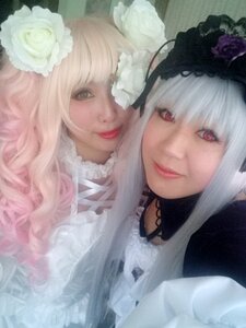 Rating: Safe Score: 0 Tags: 2girls closed_mouth flower hair_ornament lips long_hair looking_at_viewer multiple_cosplay multiple_girls rose smile tagme white_flower white_hair white_rose User: admin