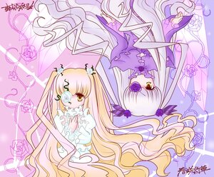 Rating: Safe Score: 0 Tags: 2girls 3girls auto_tagged barasuishou blonde_hair dress eyepatch flower frills hair_flower hair_ornament image kirakishou long_hair long_sleeves multiple_girls pair purple_dress purple_flower purple_rose rose signature thorns very_long_hair vines white_hair yellow_eyes User: admin