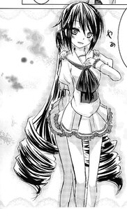 Rating: Safe Score: 0 Tags: 1girl blush greyscale image long_hair looking_at_viewer monochrome pantyhose pleated_skirt school_uniform serafuku skirt smile solo standing suiseiseki very_long_hair User: admin