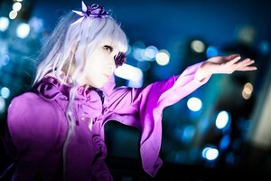 Rating: Safe Score: 0 Tags: 1girl barasuishou blurry blurry_background bokeh bubble depth_of_field dress flower green_eyes hair_flower hair_ornament lens_flare lights long_hair profile silver_hair solo upper_body User: admin