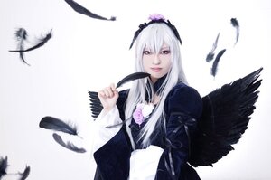 Rating: Safe Score: 0 Tags: 1girl angel_wings bird bird_on_hand bird_on_shoulder black_feathers black_wings crow dove eagle feathered_wings feathers flock flower hairband long_hair long_sleeves looking_at_viewer owl parrot seagull silver_hair solo suigintou white_feathers white_wings wings User: admin