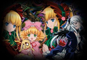 Rating: Safe Score: 0 Tags: 4girls auto_tagged blonde_hair blue_eyes bonnet bow cup dress drill_hair flower frills green_bow green_neckwear hat hina_ichigo image long_hair long_sleeves looking_at_viewer multiple multiple_girls open_mouth pink_bow red_dress rose shinku sidelocks silver_hair suigintou tagme teacup twintails wings User: admin