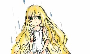 Rating: Safe Score: 0 Tags: 1girl :o auto_tagged bangs bare_arms bare_shoulders blonde_hair blush dress eyebrows_visible_through_hair green_eyes image long_hair looking_at_viewer parted_lips shinku sleeveless sleeveless_dress solo sundress very_long_hair white_dress User: admin